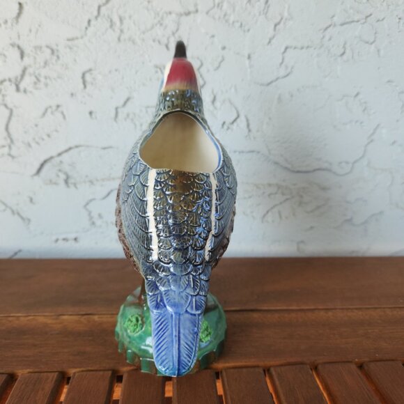 Vintage 1950s Ball Bros Ceramic Quail Bird Figurine Planter Vase 7.3" Tall - Picture 7 of 13